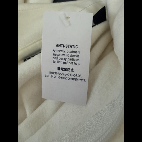 Lands' End Women’s Plus 3X Fleece Jacket Ivory White Full Zip NWOT Winter - Picture 13 of 16